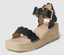Sandaletten aus Leder mit Keilabsatz Modell 'LYON HIGH'