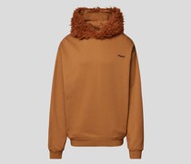 Hoodie mit Kapuze aus Kunstfell