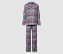 Pyjama mit Streifenmuster
