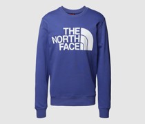 Sweatshirt mit Label-Print und Rundhalsausschnitt