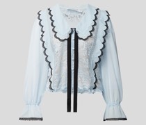 Bluse mit Spitzen-Detail