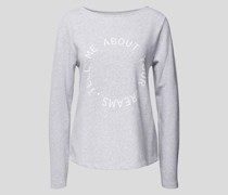 Sweatshirt in melierter Optik
