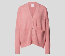 Strickjacke mit V-Ausschnitt