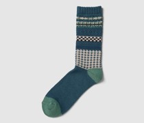 Socken mit Allover-Muster Modell 'Hygge' im 2er-Pack