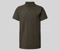 Regular Fit Poloshirt mit Label-Patch Modell 'TRACKWAY'