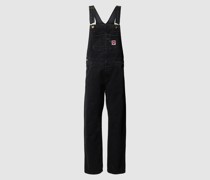Latzhose mit Label-Patch