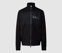 Sweatjacke mit Mesh Modell 'Luois'