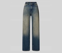 Jeans mit weitem Bein im Used-Look Modell 'MADISON'