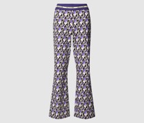 Stoffhose mit Allover-Muster Modell 'FAITH'