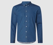 Regular Fit Jeanshemd aus Baumwolle Modell 'Anton'