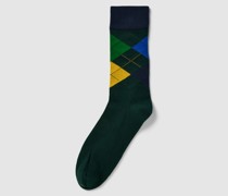 Socken mit grafischem Muster Modell 'ARGYLE'