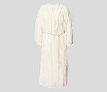 Strickkleid mit Taillengürtel