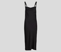 Midikleid in Bandau-Optik