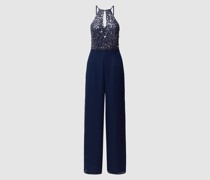 Jumpsuit mit Paillettenbesatz