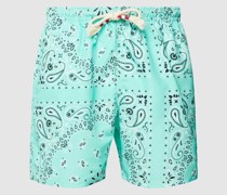 Badehose mit Allover-Print Modell 'CAPRESE'