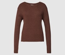 Strickpullover mit Rundhalsausschnitt Modell 'COMFY'