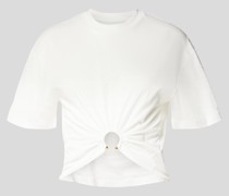 T-Shirt mit Zierbesatz
