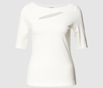 T-Shirt mit U-Boot-Ausschnitt