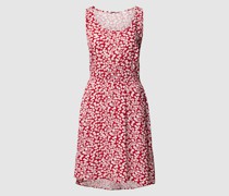 Knielanges Kleid mit floralem Muster Modell 'NOVA'
