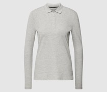 Longsleeve mit Polokragen
