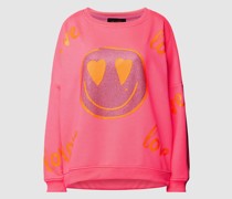 Sweatshirt mit Motiv-Print Modell 'LOVE HARDFACE'
