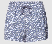 Pyjama-Shorts mit Allover-Muster Modell 'Cozy Dreams'