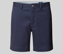 Kurze Hosen mit 5-Pocket-Design und geradem Schnitt