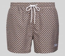 Badehose mit Allover-Muster Modell 'Catfish'
