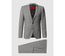 Extra Slim Fit Anzug mit Label-Patch Modell 'Arti / Hesten'