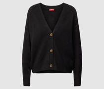 Strickjacke mit V-Ausschnitt