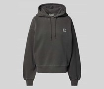 Oversized Hoodie mit Label-Patch Modell 'NELSON'