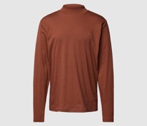 Longsleeve mit Stehkragen Modell 'Theo'