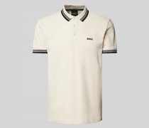 Regular Fit Poloshirt mit Label-Stitching Modell 'PADDY'