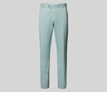 Tapered Fit Anzughose mit Webmuster