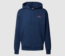 Hoodie mit Logo-Stitching