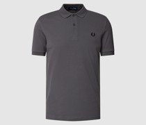 Poloshirt mit Logo-Stitching Modell 'PLAIN'