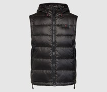 Steppweste mit Label-Applikation Modell 'DONOMA NR 02'