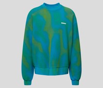 Oversized Sweatshirt im Batik-Look