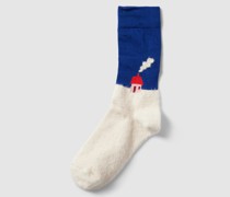 Socken mit Allover-Print Modell 'Welcome'