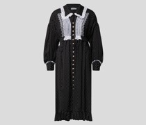 Midikleid mit Polka Dots