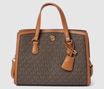 Handtasche mit Allover-Logo Modell 'CHANTAL'