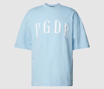 Oversized T-Shirt aus Baumwolle mit Label-Print Modell 'Vinta'