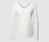 Longsleeve in melierter Optik