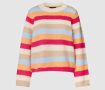 Strickpullover mit Streifenmuster