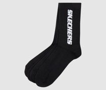 Socken mit Label-Schriftzug im 4er-Pack