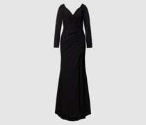 Abendkleid mit Effektgarn