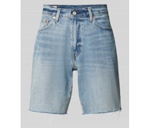 Loose Fit Jeansshorts im Used-Look