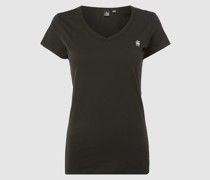 Slim Fit T-Shirt mit V-Ausschnitt Modell 'Eyben'
