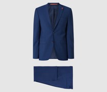 Extra Slim Fit Anzug mit Schurwoll-Anteil