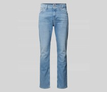 Regular Straight Fit Jeans mit Label-Stitching Modell 'RYAN'